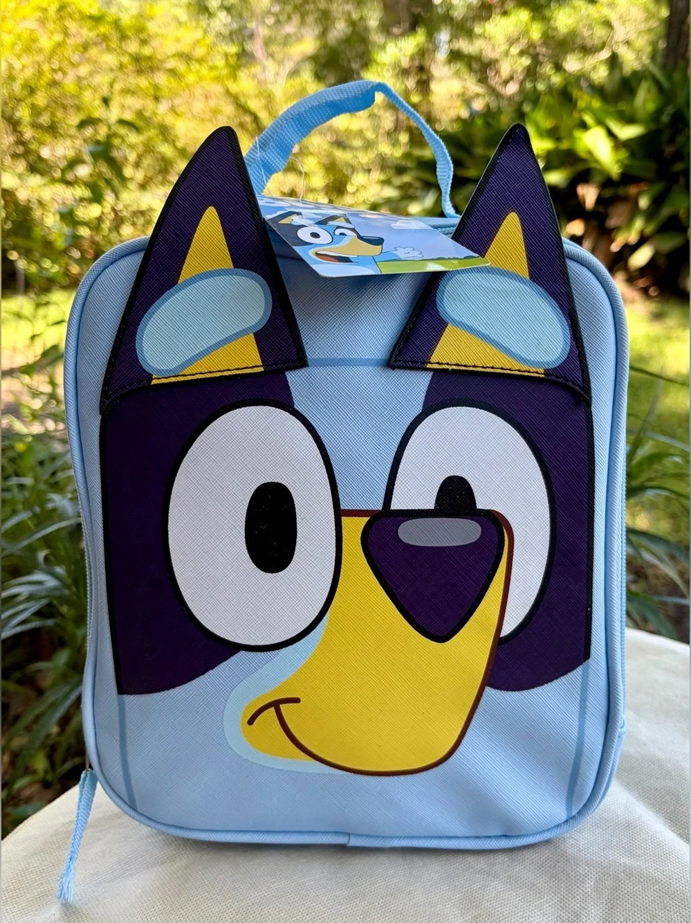 NWT BLUEY Character Insulated Lunch Bag - Light Blue & Yellow